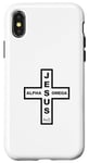 Coque pour iPhone X/XS Jesus Alpha & Omega