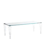 Glas Italia - POS01 Post modern High table Glossy Laquered Glass, Finish: 40 Bianco - Matbord - Piero Lissoni - Vit - Glas