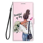 Coque pour Samsung Galaxy A33 5G, Beautiful Motif (UV HD Imprimer), Cuir PU Housse Portefeuille, Boucle Magnétique Flip Étui pour Samsung Galaxy A33 5G Coque