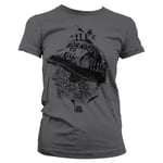 Hybris Full Metal Jacket Sayings Girly T-Shirt (DarkGrey,L)