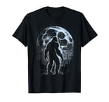 Bigfoot Silhouette Moon Night Sky Sasquatch Hunter Bigfoot T-Shirt