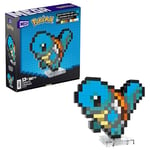 MEGA Pokémon Action Figure Building Set, Squirtle with 367 Pieces and Pixel Retro Style, for Table or Wall Decor, Build & Display Toy for Collectors, HTH77