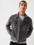 Levi's Denim Trucker Jacket - Black, Black, Size Xl, Men