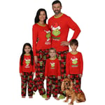 Grinch Christmas Pyjamas - Matchande Familj Vuxen Barn Pyjamas