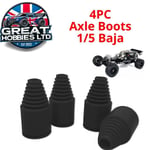 A103 4pc Axle Boots Gaitors for KM,Rovan,HPI Baja 5B 1/5th Buggy Driveshaft Axle