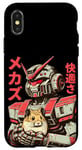 Coque pour iPhone X/XS Vintage Anime Hamster Love Mecha avec Hamster Friend Manga