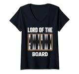 Womens Lord of the Board board game for backgammon fans V-Neck T-Shirt