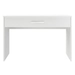 Bureau droit  1 Tiroir L110cm CARMELO blanc Taille unique