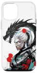 iPhone 14 Pro Dark Fantasy Warrior and Dragon Power Graphic Art Case