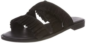 Shoe Biz Femme Halida Chaussons Mules, Noir (Nubuck Black), 36 EU