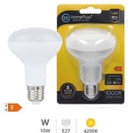 Homepluss - spot led E27 - 10W blanc brillant - diametre 80