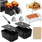 Accessoires Friteuse Air MARSEE Lot de 10 accessoires pour friteuse à air chaud Ninja Foodi FlexDrawer 10,4 l avec doublure et rac