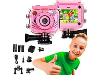 Extralink Kids Camera H18 Różowa | Kamera | 1080P 30Fps, Ip68, Wyświetlacz 2.0"