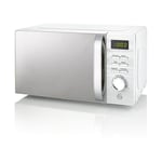 Swan Digital Microwave  in White - SM22038LWN - Symphony Range 700w - 20 Litre