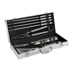 Valisette 9 ustensiles COOK'IN GARDEN CHEF BBQ - Accessoires en inox pour barbecue