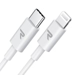 Cable USB C iPhone 2M [C94 MFi Certifié],Cable iPhone vers Lightning Charge Rapide PD 3.0 pour iPhone 14/13/13 Pro/13 Pro Max/12/12 mini/12 Pro/11/xR/xS/x/8,iPad Air/Mini-Blanc.[W226]