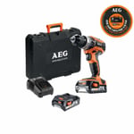 Perceuse percussion AEG 18V Pro Lithium - 2 batteries 2.0Ah - 1 chargeur - BSB18C2LI-202C