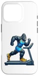 Coque pour iPhone 16 Pro Gorilla Running sur tapis de course Fitness Gym Entraînement