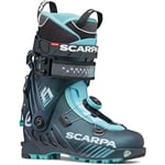 Scarpa F1 Wmn toppturstøvler, dame 23/24 Anthracite Aqua (12173-502) 25,5 2022