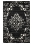 RugVista, Vintage Vega, Fait à la Machine, Tapis, Moderne, Pile Courte, 140 x 200 cm, Rectangle, Oeko-Tex Standard 100, Polyester, Couloir, Chambre, Cuisine, Salon, Anthracite Gris