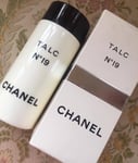 BEYOND RARE HUGE 150g CHANEL No 19 PERFUMED TALCUM TALC BODY POWDER DISCONTINUED