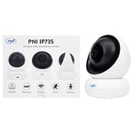 PNI Pet Camera IP735 3MP, Indoor Camera, Dog Camera, 355° rotation Home Security Camera, WiFi Baby Monitor, Night Vision, Motion Tracking, 2-Way Talk, APP Control, Dog Camera