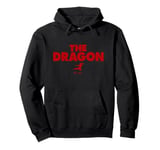 Bruce Lee The Dragon Flying Kick Silhouette Logo Pullover Hoodie