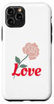 iPhone 11 Pro Fancy Love and Flowers,Flower Love Novelty Gifts,Floral Tees Case