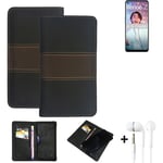 Phone Case + earphones for Oppo Reno6 Z 5G Wallet Cover Bookstyle protective