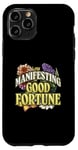 iPhone 11 Pro Manifesting Good Fortune Floral Inspiration Case