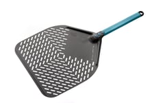 Gi.Metal Evoluzione Rectangular Perforated Pizza Peel 36X36 Cm Handle 30 Cm