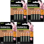 16 x AA DURACELL Rechargeable 2500 mAh NI-MH Batteries 2500mAh HIGH CAPACITY