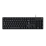 Logitech G413 SE Full-Size Mechanical Gaming Keyboard - Backlit Keyboard with Tactile Mechanical Switches, Anti-Ghosting, Compatible with Windows, macOS, QWERTY UK English Layout - Black