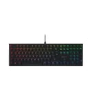 CHERRY MX 10.0N RGB, Clavier gaming mécanique plat, Disposition allemande (QWERTZ), Filaire, Commutateurs d’origine CHERRY MX LOW PROFILE RGB SPEED, Noir