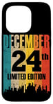 iPhone 15 Pro December 24 Limited Edition 24th Day Retro Vintage Birthday Case