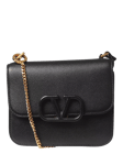 Pre-loved Valentino VSling Leather Shoulder Bag, Black