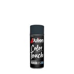 Julien Peinture Aérosol Intérieure et Extérieure Color Touch en Phase Aqueuse - Noir Mat - 400ml