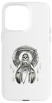 Coque pour iPhone 15 Pro Max Santa Muerte Sacred Art - Squelette mystique avec faux