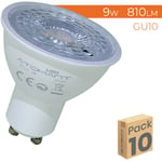 Led Atomant Sl - Ampoule led GU10 9W 1100LM Blanc Froid 6500K - Lot de 10 u.