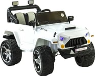 Szomik.Pl Batteridrevet Bil For Barn 4X4 Eva Skinnfjernkontroll Car-Jm-17-White