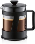 BODUM Crema 4 Cup French Press Coffee Maker, Black, 0.5 l