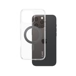 CARE by PanzerGlass - Case - Transparent w. Black MagSafe - iPhone 16 Pro Max