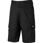 Dickies Mens Everyday Polycotton Buttoned Workwear Cargo Shorts - Black - Size 30 (Waist)