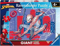 Ravensburger - Puzzle Enfant - Puzzle giant 24 pièces - Le super-héros Spider-Man - Garçon ou fille à partir de 3 ans - Puzzle de qualité supérieure fabriqué en Europe - Marvel - 03088