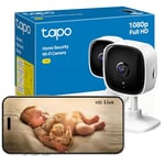 Tapo Mini Smart Security Camera, Indoor CCTV, Works with Alexa&Google Home, No Hub Required, 1080p, 2-Way Audio, Night Vision,Device Sharing (TC60) [Amazon Exclusive] No Monthly Fee