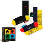 Happy socks Strumpor 4P The Beatles Gift Box Svart bomull Strl 36/40