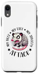 Coque pour iPhone XR Mon cou Mon dos Ma crise d'anxiété Opossums Funny Possum