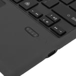 Clavier portable sans fil Bluetooth pour Surface Pro Type Cover, rétroéclairage 7 couleurs, rechargeable par USB C, noir, avec pavé tactile