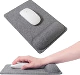 SenseAGE Agrandir Tapis de Souris avec Support de Poignet, Tapis de Souris Ergonomique avec Base en Caoutchouc antidérapante, Confortable pour Une Saisie Facile et Un soulagement de la Douleur, Gris