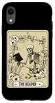 Coque pour iPhone XR The Reader Carte de tarot squelette gothique sorcière Halloween